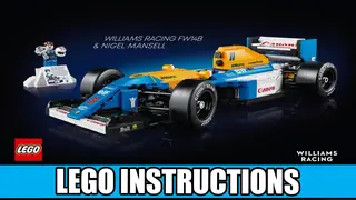 LEGO Icons 10353 Williams Racing FW14B & Nigel Mansell building instructions