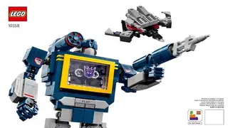 LEGO Icons 10358 Transformers: Soundwave building instructions