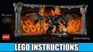 LEGO Icons 10367 The Lord of the Rings: Balrog Book Nook building instructions