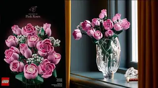 LEGO Botanicals 10374 Bouquet of Pink Roses building instructions