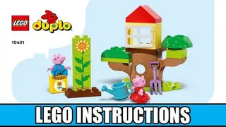 LEGO DUPLO 10431 Peppa Pig Garden and Tree House building instructions