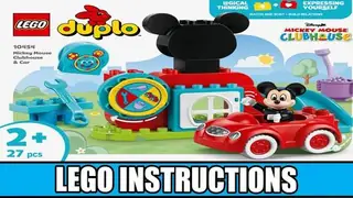 LEGO DUPLO 10454 Mickey Mouse Clubhouse & Car building instructions