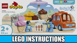 LEGO DUPLO 10458 Ice Cream Trip with Bluey building instructions