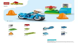 LEGO DUPLO 10471 Blue Police Motorcycle building instructions