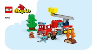 LEGO DUPLO 10473 Fire Truck with Hose and Firefighter building instructions