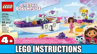 LEGO Gabby's Dollhouse 10786 Gabby & MerCat's Ship & Spa building instructions