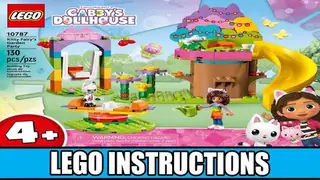 LEGO Gabby's Dollhouse 10787 Kitty Fairy's Garden Party building instructions