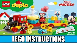 LEGO DUPLO 10941 Mickey & Minnie Birthday Train building instructions