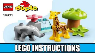 LEGO DUPLO 10971 Wild Animals of Africa building instructions
