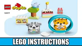 LEGO 10977 Duplo My First Puppy & Kitten with Sounds building instructions