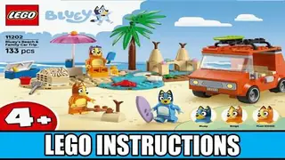 LEGO 11202 Bluey's Beach & Family Car Trip building instructions