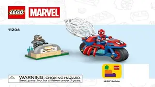 LEGO Marvel 11206 Spidey on his Motorcycle vs. Rhino building instructions