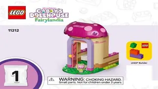 LEGO Gabby's Dollhouse 11212 Kitty Fairy's Garden House building instructions