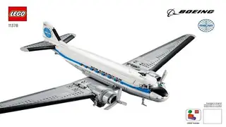 LEGO Icons 11378 Douglas DC-3 PAN AM Airliner building instructions