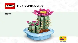 LEGO Botanicals 11509 Flowering Cactus building instructions