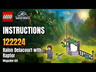 LEGO 122224 Jurassic World - Rainn Delacourt with Raptor - Magazine Gift building instructions