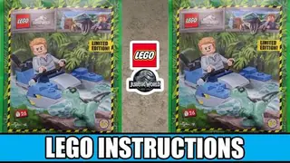 LEGO Jurassic World 122331 Owen with Swamp Speeder and Raptor building instructions
