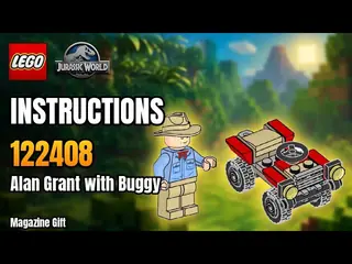 LEGO Jurassic World 122408 Alan Grant with Quad building instructions