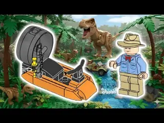 LEGO Jurassic World 122508 Alan Grant with Hovercraft building instructions