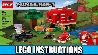 LEGO Minecraft 21179 The Mushroom House building instructions