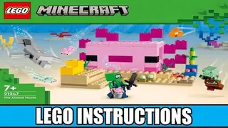 LEGO Minecraft 21247 The Axolotl House building instructions