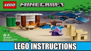 LEGO Minecraft 21251 Steve's Desert Expedition building instructions