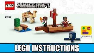 LEGO Minecraft 21259 The Pirate Ship Voyage building instructions