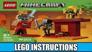 LEGO Minecraft 21266 The Nether Lava Battle building instructions