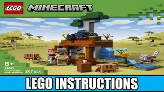 LEGO Minecraft 21269 The Armadillo Mine Expedition building instructions