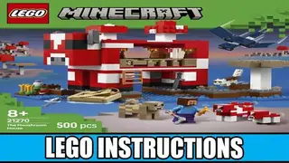 LEGO Minecraft 21270 The Mooshroom House building instructions