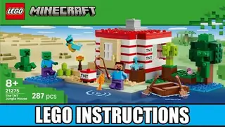 LEGO Minecraft 21275 The TNT Jungle House building instructions