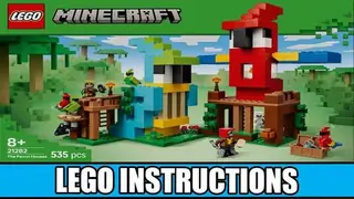 LEGO Minecraft 21282 The Parrot Houses building instructions