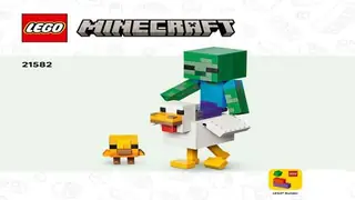 LEGO Minecraft 21582 Chicken Jockey building instructions