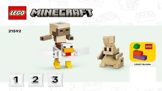 LEGO Minecraft 21592 Chicken Jockey Desert Attack building instructions