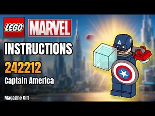 LEGO 242212 Marvel Super Heroes - Captain America - Magazine Gift building instructions
