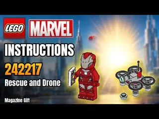 LEGO 242217 Marvel Super Heroes - Rescue and Drone - Magazine Gift building instructions