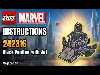 LEGO Marvel 242316 Black Panther with Jet building instructions
