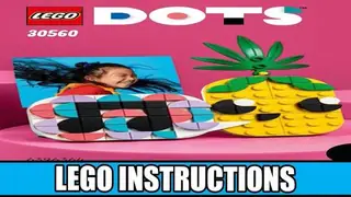 LEGO 30560 Dots - Pineapple Photo Holder and Mini Board building instructions