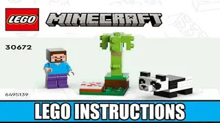 LEGO Minecraft 30672 Steve and Baby Panda building instructions