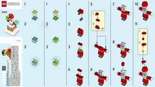 LEGO Creator 30692 Christmas Chimney Fun with Santa building instructions