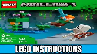 LEGO Minecraft 30705 The Lush Cave Fight building instructions