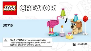 LEGO Creator 30715 Cute Animal Birthday Party building instructions