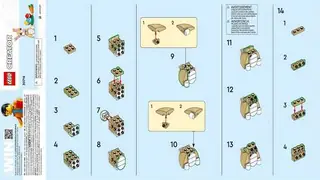 LEGO Creator 30716 Cute Easter Bunny building instructions