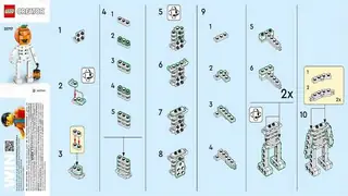 LEGO Creator 30717 Fun Halloween Skeleton building instructions