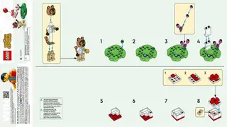 LEGO Animal Crossing 30731 Tom Nook and Flying Present building instructions