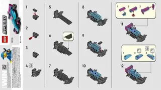 LEGO Speed Champions 30734 Mini F1 ACADEMY Car building instructions