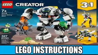 LEGO Creator 31115 Space Mining Mech building instructions