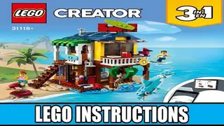 LEGO Creator 31118 Surfer Beach House building instructions