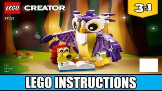 LEGO Creator 31125 Fantasy Forest Creatures building instructions