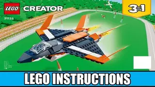 LEGO Creator 31126 Supersonic-jet building instructions